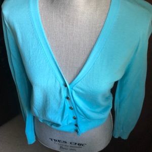 JCrew Turquoise Cardigan
